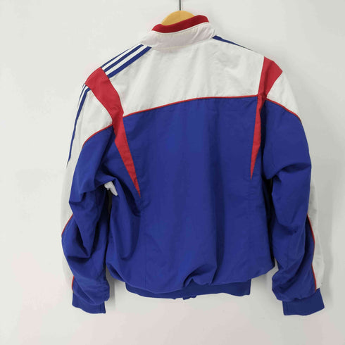 アディダス adidas 90S 3ストライプス デサント製 マルチカラー ナイロンジャケット メンズ JPN:M