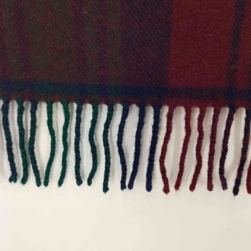 MADE IN SCOTRAND ラムウールチェックブランケット レディース