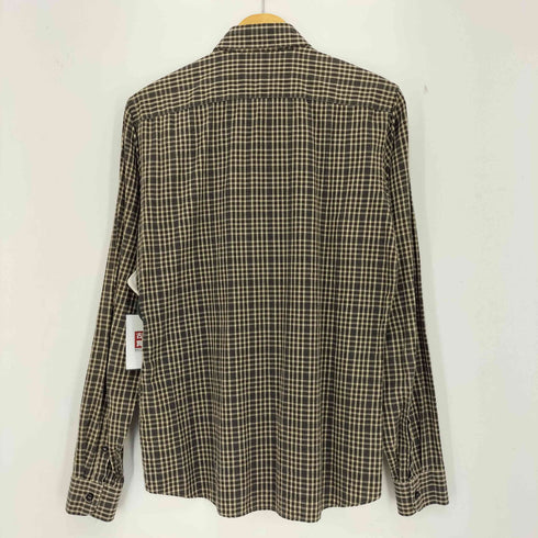 プラダ PRADA チェック ボタンダウンシャツ メンズ 40 15 3/4