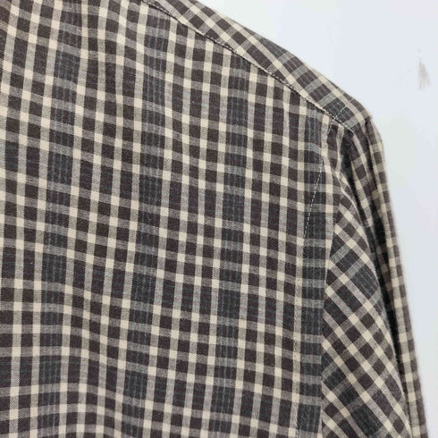 プラダ PRADA チェック ボタンダウンシャツ メンズ 40 15 3/4