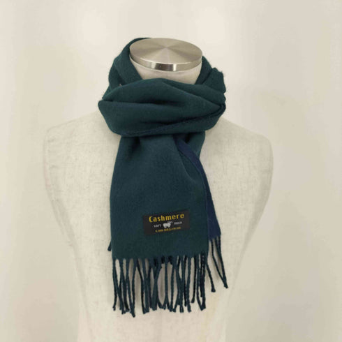 カシミヤ CASHMERE ウールフリンジマフラー メンズ