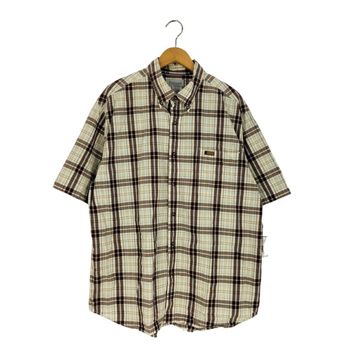 カーハート Carhartt ロゴパッチ チェック コットンワークシャツ メンズ import:XL