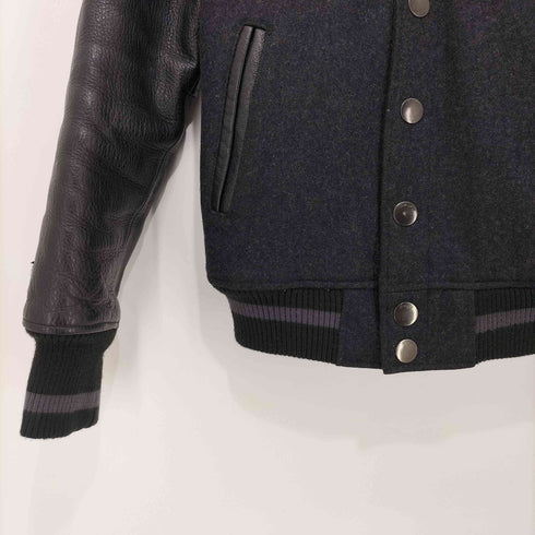 マウジー moussy レザー 袖切替 スタジャン メンズ JPN:1