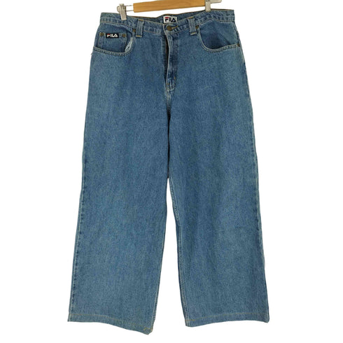 フィラ FILA 90S ワイドデニムパンツ バックパッチ メンズ FR:36-38