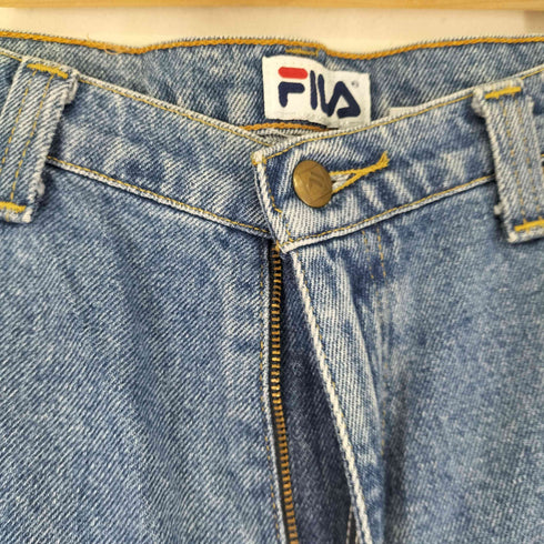 フィラ FILA 90S ワイドデニムパンツ バックパッチ メンズ FR:36-38