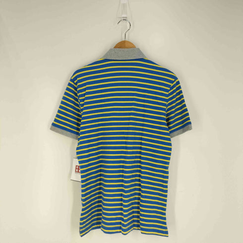 ブルックスブラザーズ BROOKS BROTHERS slim fit ボーダー ロゴ刺繍 ポロシャツ メンズ import:XS