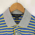 ブルックスブラザーズ BROOKS BROTHERS slim fit ボーダー ロゴ刺繍 ポロシャツ メンズ import:XS