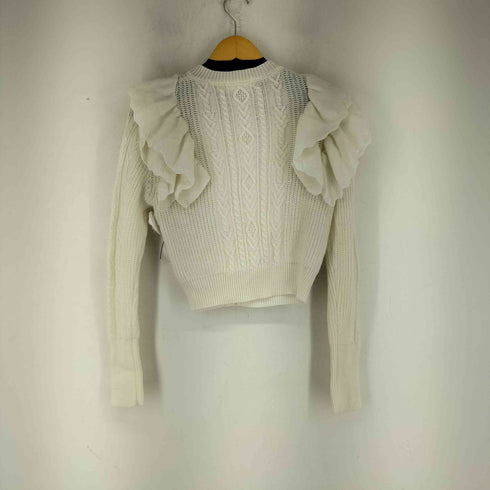 マウジー moussy 23AW F/PEARL BUTTON STAND FRILL カーディガン レディース FREE