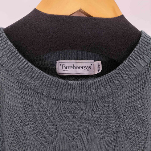 バーバリーズ BURBERRYS ロゴ刺繍ウールニット メンズ import:M