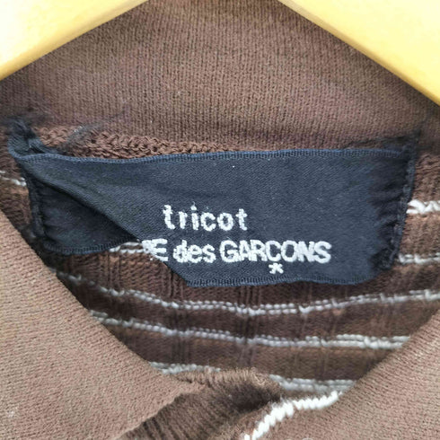 トリココムデギャルソン tricot COMME des GARCONS AD2000 01SS ノースリーブウールレーヨンポロシャツ レディース