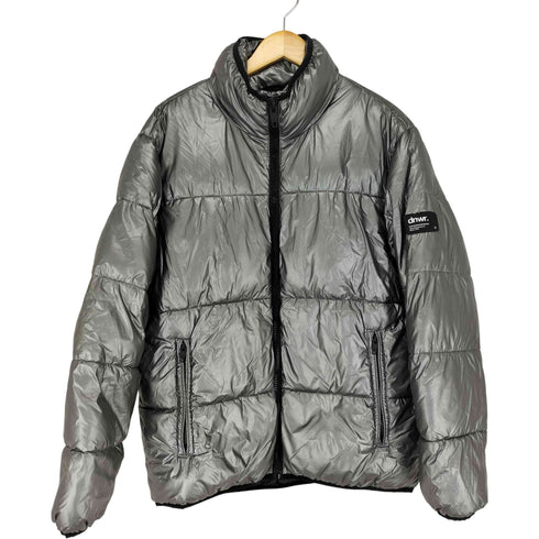 ザラ ZARA METALLIC PUFFER JACKET メンズ import:L