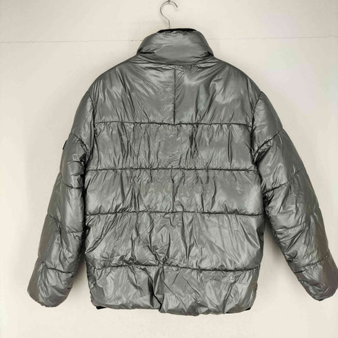 ザラ ZARA METALLIC PUFFER JACKET メンズ import:L