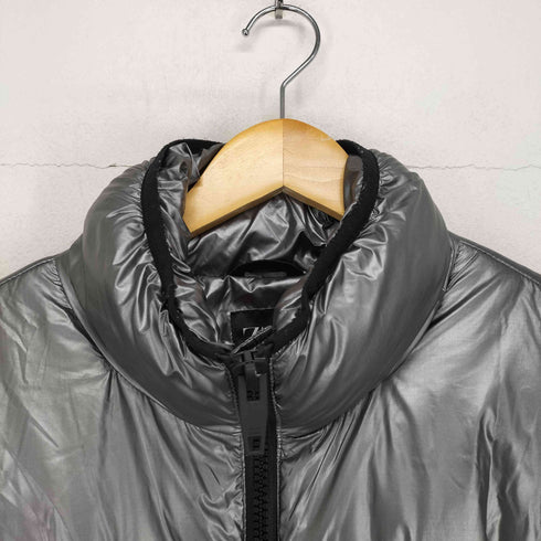 ザラ ZARA METALLIC PUFFER JACKET メンズ import:L