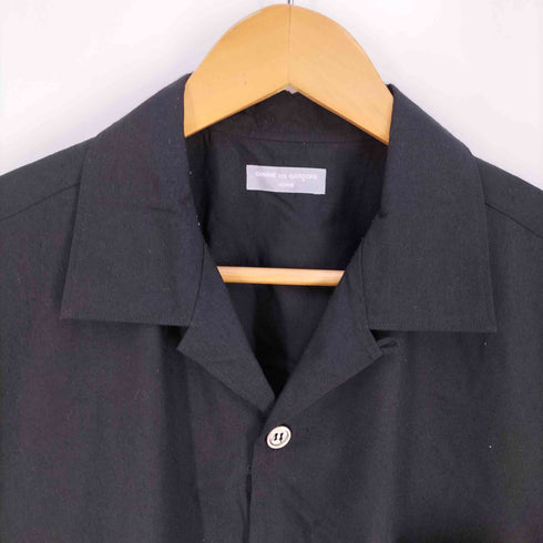 コムデギャルソンオム COMME des GARCONS HOMME 00s 田中オム ポリエステル 開襟 オープンカラーシャツ メンズ