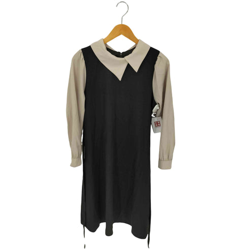maison de lyla ツートンレーヨンワンピース レディース