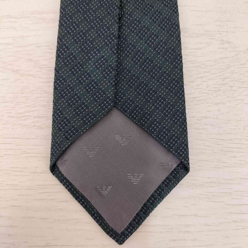 エンポリオアルマーニ EMPORIO ARMANI イタリア製 シルク混 総柄ネクタイ メンズ