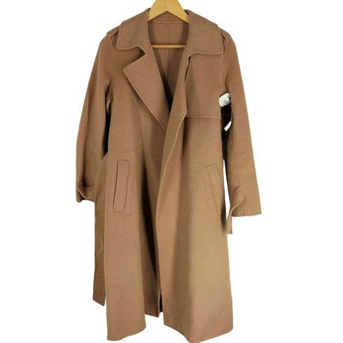 ロペ ROPE 18AW ウール ボタンレス ベルデッド チェスターコート レディース JPN:38