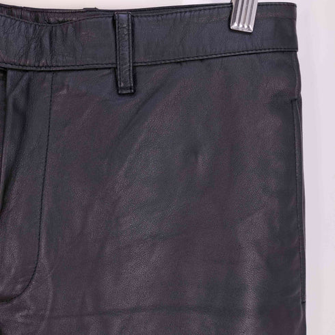 SOS TE NUTO カウレザー ストレートパンツ メンズ 48