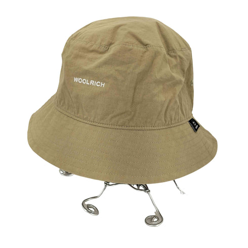 ウールリッチ WOOLRICH コットン混 ナイロン ロゴ刺繍 ハット メンズ FREE