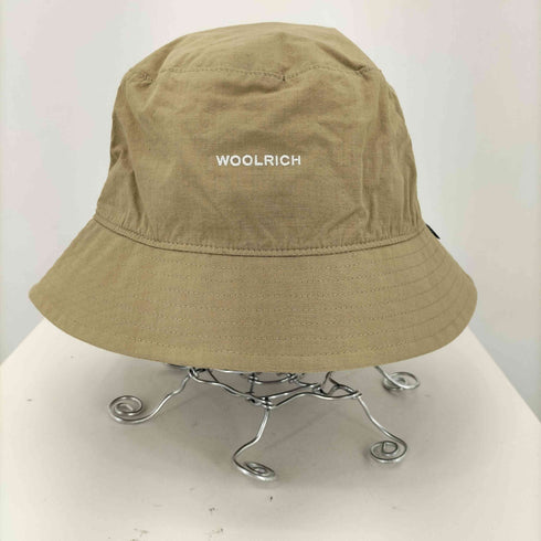 ウールリッチ WOOLRICH コットン混 ナイロン ロゴ刺繍 ハット メンズ FREE