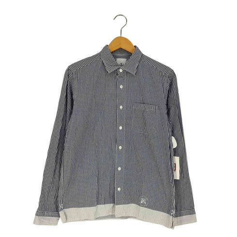 ユニフォームエクスペリメント uniform experiment ギンガムチェック ホワイトラインボタンダウンシャツ メンズ JPN:2