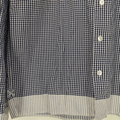 ユニフォームエクスペリメント uniform experiment ギンガムチェック ホワイトラインボタンダウンシャツ メンズ JPN:2