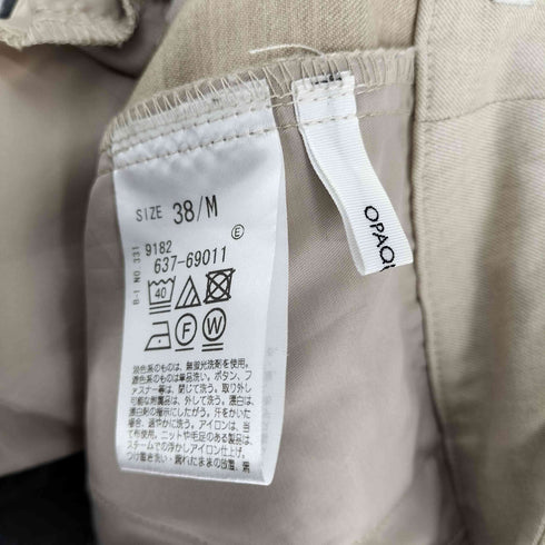 オペークドットクリップ OPAQUE.CLIP 24AW CARREMAN ツイル ストレッチ テーパード パンツ レディース JPN:M