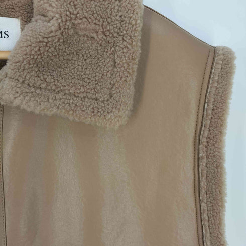 レイビームス Ray BEAMS フェイクムートン ボマー ベスト レディース ONE SIZE