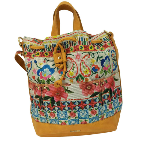 デシグアル Desigual 花柄 巾着 2WAY バックパック レディース