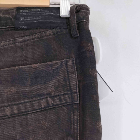 セブンユリウス _7 JULIUS 09SS ヴィンテージ加工 製品染め バナナ カーブ デニム パンツ メンズ JPN:1