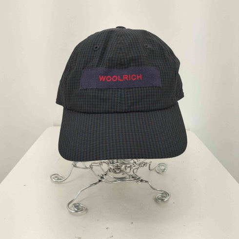 ウールリッチ WOOLRICH フロントロゴ チェック6パネルキャップ メンズ