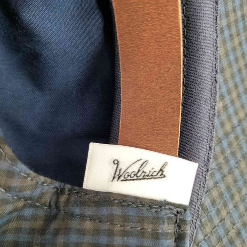 ウールリッチ WOOLRICH フロントロゴ チェック6パネルキャップ メンズ