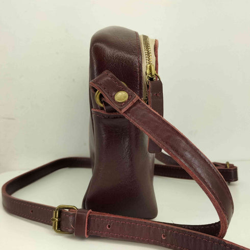 MOSS TIDEWAY レザーショルダーバッグ レディース