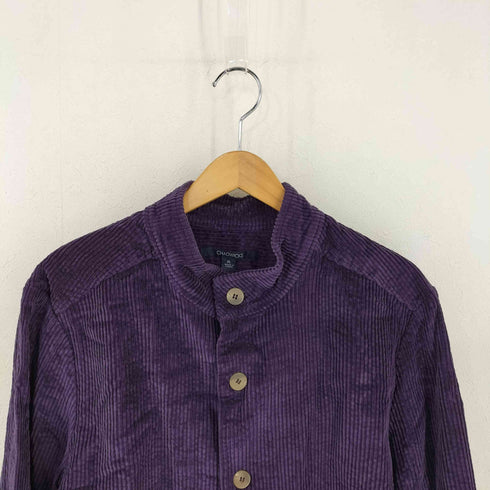 CHADWICKS 太畝コーデュロイ スタンドカラーシャツ メンズ import:XL