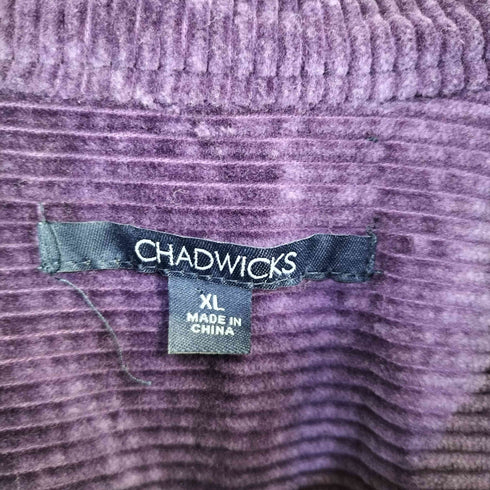 CHADWICKS 太畝コーデュロイ スタンドカラーシャツ メンズ import:XL
