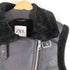 ザラ ZARA フェイクレザー ムートン ライダース ベスト レディース import:S
