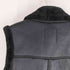 ザラ ZARA フェイクレザー ムートン ライダース ベスト レディース import:S