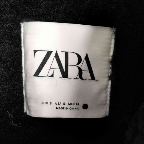 ザラ ZARA フェイクレザー ムートン ライダース ベスト レディース import:S