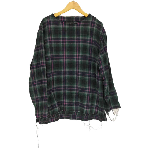 サイトバイヨウジヤマモト syte by Yohji Yamamoto チェックカットオフプルオーバーシャツ レディース 3
