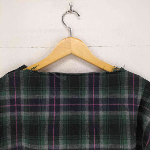サイトバイヨウジヤマモト syte by Yohji Yamamoto チェックカットオフプルオーバーシャツ レディース 3
