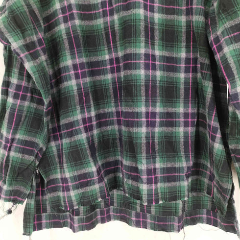 サイトバイヨウジヤマモト syte by Yohji Yamamoto チェックカットオフプルオーバーシャツ レディース 3