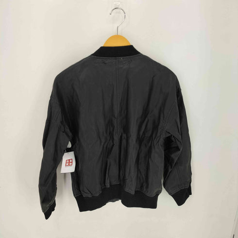 ダブルクローゼット w closet シンセティックレザー ボンバージャケット レディース