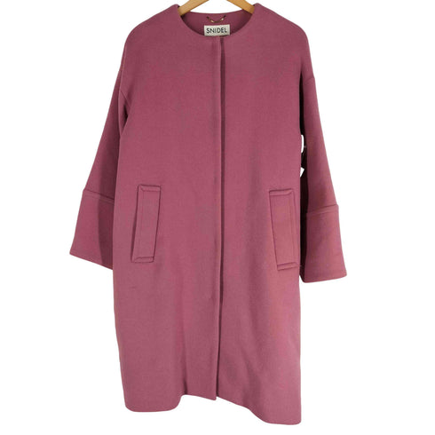 スナイデル snidel 18AW ノーカラーロングコート レディース FREE