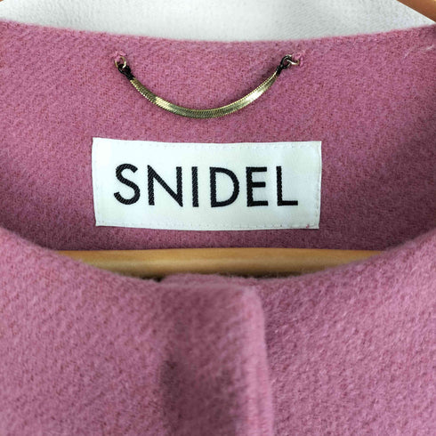 スナイデル snidel 18AW ノーカラーロングコート レディース FREE