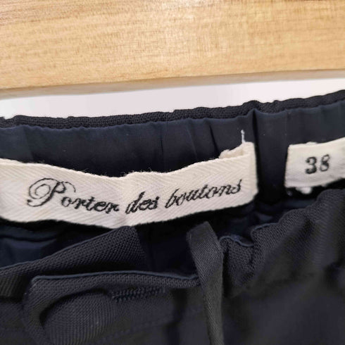 Porter des boutons 2タック イージースラックス テーパード レディース JPN:38