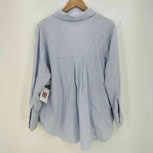 ザラ ZARA ストライプ長袖シャツ レディース import:L