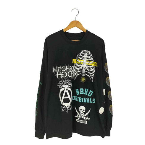 ネイバーフッド NEIGHBORHOOD TEE LS-17 グラフィック ラバープリント ロングスリーブTシャツ メンズ JPN:L