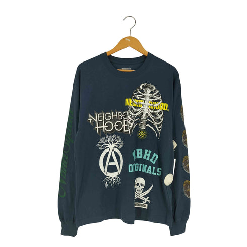 ネイバーフッド NEIGHBORHOOD TEE LS-17 グラフィック ラバープリント ロングスリーブTシャツ メンズ JPN:S