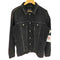 ザラマン ZARA MAN ダメージ加工 スタッズ デザイン ブラック デニム トラッカー ジャケット メンズ import:L