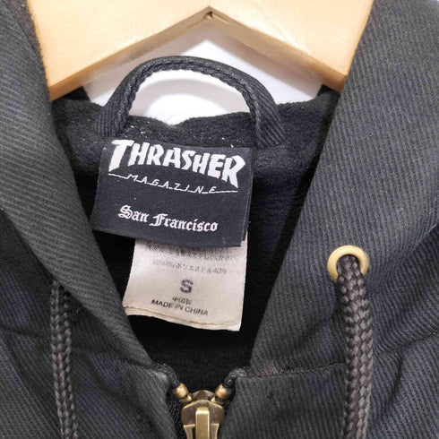 スラッシャー THRASHER SKATE MAG HOODED WORKWEAR JACKET フーデッド ワークジャケット メンズ JPN:S